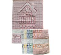 Strofinacci Asciuga Piatti Natalizi Set 3 Pezzi Babbo Natale Misura 50x70