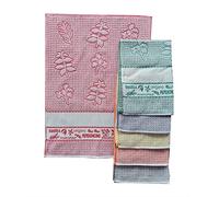 OM DOLCE CASA Strofinacci Canovacci con Tela Aida per Ricamo Misura CM 50X70 100% Cotone Pacco da 6 Pezzi vari modelli Muffin Gnomi Home Prodotto in Italia (Spezie)