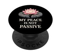 Om e unico cercatore di pace Yoga Vita spirituale consapevole PopSockets PopGrip Adesivo