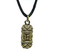Om Lotus Ciondolo Fiala Nascosta Stash Collana Mantra Protezione Gioielli...