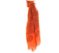 Om mantra sciarpa/scialle Grandi dimensioni (arancione)