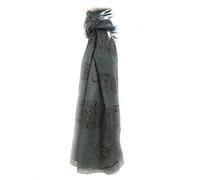 Om mantra sciarpa/scialle taglia grande (Grigio scuro)