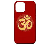 Om Meditazione Antico Simbolo Spirituale Mandala Yog Aum Omkar Custodia per iPhone 12 Pro Max