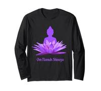 Om Namah Shivaya Camicia Lotus Maglia a Manica