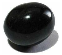 OM SHRI OM Shaligram Stone Black Pure e Originale per Pooja