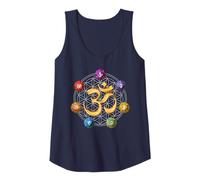 Om Simbolo chakra Zen Yoga Fiore della Vita Spiritualità Canotta