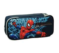 OM SUPPLIES Astuccio con personaggi iconici dei cartoni animati TV con 2 scomparti per bambini, regalo per il rientro a scuola, Spiderman., 23cm x 6cm x 11cm, Personaggi iconici dei cartoni animati TV