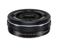 OM SYSTEM M.Zuiko Digital ED Obiettivo 14-42mm 1:3.5-5.6 EZ, Micro Quattro Terzi, per Fotocamere OM-D e PEN, Nero