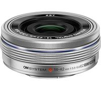 OM SYSTEM M.Zuiko Digital ED Obiettivo 14-42mm 1:3.5-5.6 EZ, Micro Quattro Terzi, per Fotocamere OM-D e PEN, Argento