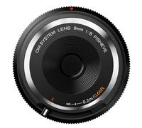 OM SYSTEM M.Zuiko obiettivo con tappo del corpo da 9 mm f/8,0 Micro Quattro Terzi nero