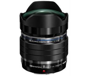 OM SYSTEM Obiettivo Fisheye M.Zuiko Digital ED 8mm f/1.8 PRO più borsa Micro Quattro Terzi