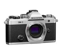 OM SYSTEM OM-3 Fotocamera Micro Quattro Terzi, Sensore 20 MP BSI, Argento | Stabilizzazione 5 Assi con 7,5 Stop, AF con Rilevamento Soggetto AI, Video 4K e Corpo Compatto Resistente IP53