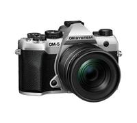 Fotocamera OM SYSTEM OM-5 Mark II Micro Quattro Terzi con obiettivo M.Zuiko Digital ED 12-45mm PRO, sensore Live MOS da 20 MP, stabilizzazione su 5 assi, IP53, scatto HighRes a mano libera da 50 MP