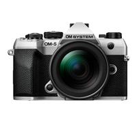 Fotocamera OM SYSTEM OM-5 Mark II Micro Quattro Terzi con obiettivo M.Zuiko Digital ED 12-45mm PRO, sensore Live MOS da 20 MP, stabilizzazione su 5 assi, IP53, scatto HighRes a mano libera da 50 MP