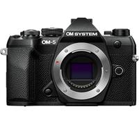 OM SYSTEM OM-5 Mark II Fotocamera Micro Quattro Terzi, sensore Live MOS da 20 MP, stabilizzazione su 5 assi, protezione IP53 contro polvere e schizzi, scatto HighRes a mano libera da 50 MP, nero