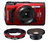OM SYSTEM Tough TG-7 Kit Fisheye - Rosso