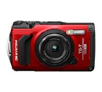 OM SYSTEM Tough TG-7 rosso, 12MP, impermeabile, resistente agli urti, modalità di ripresa subacquea e macro, video 4K, zoom 4x-grandangolare (erede di Olympus TG-6)