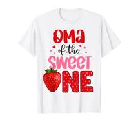 Oma del Dolce Una Fragola Compleanno Festa in Famiglia Maglietta