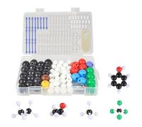 Omabeta 136Pcs Modellini Molecolarie struttura, Set di modelli molecolari, kit modellino chimica organica, colore brillante, ecologico, pratico, efficiente per l'insegnamento di laboratorio