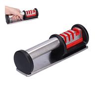 Omabeta Affittatore a 4 Gallina, Strumento di Affilatura del Coltello Manuale Multifunzionale con Base Non Slip per Forbici da Campeggio da (Pacchetto colorato)