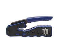 Omabeta Attrezzo per Crimpare RJ45 Passante Efficiente Taglierina per Cavi Ethernet Crimpatrice per Tester per Cavi di Rete per Uso Professionale Acciaio Al Carbonio 5"