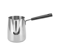 Omabeta Brocca per caffè con Manico Lungo, Brocca per Schiuma di Latte Resistente Al Calore per Uso Domestico, Acciaio Inossidabile 304 Compatto, Ideale per gli Amanti del caffè (600 ml)