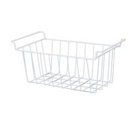 Omabeta Cestini del Congelatore per Frigorifero da 2 Pc con Manici, Organizzatore di Stoccaggio di Fili Domestici, Costruzione in Acciaio per L'uso di Dispensa e Cucina (L 49,5 cm x W 24,5 cm x H