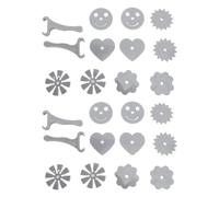 Omabeta Ciondoli per Scarpe da Speroni per Stivali, Eleganti Clip Rotanti per Tutte le Scarpe, Set di 2 Accessori Stampati in 3D Grigi