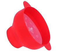 Omabeta Ciotola per Popcorn Macchina per Popcorn in Silicone Flessibile Accessorio da Fai-da-te per Serate di Cinema e Feste 10,2x5,5 Pollici (Con maniglia - nuovo rosso)