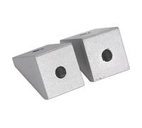 Omabeta Connettore Angolare Ad Angolo 5 Pezzi Staffe Ad Angolo Retto in Alluminio Durevole per Accessori Meccanici Fai-da-te Robot Intelligenti (3204-0001-0001)