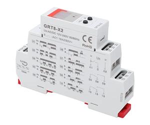 Omabeta Controller relè Temporizzato Regolabile per Ritardo Timer 0,1-99 Giorni Display Indicatore Rosso per il Controllo Dell'attrezzatura Materiale ABS