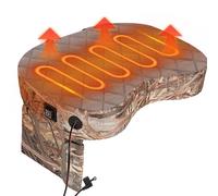 Omabeta Cuscino per Sedia Riscaldato da Esterno, Portatile, Temperatura Regolabile su 3 Livelli, Cuscino per Sedile Riscaldato per Campeggio
