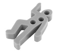 Omabeta Divertente Portapenne da Scrivania Realistico Design della Scena del Crimine Decorazioni per Ufficio per L'organizzazione Dell'home Office Materiale Plastico (Grigio)