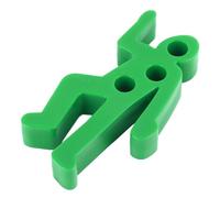 Omabeta Divertente Portapenne da Scrivania Realistico Design della Scena del Crimine Decorazioni per Ufficio per L'organizzazione Dell'home Office Materiale Plastico (Verde)