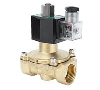 Omabeta Elettrovalvola in Ottone Durevole, Design Normalmente Aperto per Ingegneria Meccanica, Dimensioni 1-1/4". (AC12V)