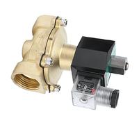 Omabeta Elettrovalvola in Ottone Durevole, Design Normalmente Aperto per Ingegneria Meccanica, Dimensioni 1-1/4". (AC380V)