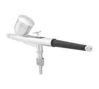 Omabeta Kit Aerografo a Doppia Azione con Alimentazione a gravità, Facile da Maneggiare per Opere D'arte, Decorazione di Torte, Aerografo in Rame da 5" per Artisti Principianti o Avanzati (0,3 mm)