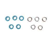Omabeta Kit Occhielli 500 Set Set Occhielli in Rame Chiaro per Artigianato in Pelle e Progetti di Riparazione (Blu)