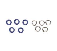 Omabeta Kit Occhielli 500 Set Set Occhielli in Rame Chiaro per Artigianato in Pelle e Progetti di Riparazione (Blu scuro)