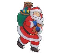 Omabeta Luci LED Decorative per Babbo Natale con Ventosa, Lampade a Sospensione a Forma di Tazza di Natale di Alta qualità, Facili da Usare per la Decorazione della Finestra, 17,7 X 9,4 X 0,8 Pollici