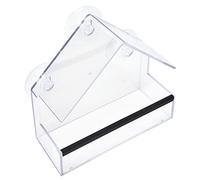 Omabeta Mangiatoia Automatica per Uccelli con Design Ad Alta Trasparenza per Uso Esterno Ed Interno, Perfetta per gli Amanti degli Uccelli e gli Appassionati del Cortile, Plastica Leggera, 15 X 14,8
