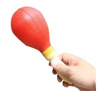 Omabeta Maracas Kids Strumento Musicale Shaker Compatto per Rumba per Neonati e Bambini Piccoli PVC 1 unità (Rosso)