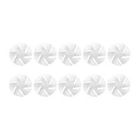 Omabeta Mini Pale della Ventola in Plastica da 10 Pezzi, Accessori Motore Foglie di Ventola di Piccola Potenza, con Installazione Semplice, per Motori con Diametro Dell'asse da 2,1-2,3