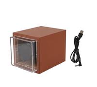 Omabeta Modalità di Rotazione di Avvolgitore per Orologio Automatico 5 con Alimentazione della Batteria USB per Orologi Automatici Box di Orologio per Orologio Singolo (Marrone)