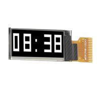 Omabeta Modulo Display da 0,91 Pollici 4 Pezzi con Schermo a Diodi Organici a Emissione di Luce Flessibile per Elettronica Fai-da-te Risoluzione 128x32 (MRA071-1 Display bianco)