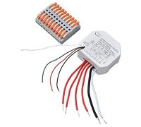 Omabeta Modulo Interruttore per Tende Intelligenti di Controllo Regolabile a 2 Vie per la Domotica 90-250 V PVC 5,2x4,7x2,2 Cm