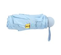 Omabeta Ombrello per Uomo e Donna, Sole, Pioggia, Pieghevole 5 Volte, Protezione, per i Tuoi Cari, Scatola Compatta per un Facile Trasporto, Nylon di Alta qualità in Lega di Alluminio (Blu)