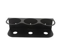 Omabeta Organizzatore per Montaggio a Parete con Portabottiglie Spray Resistente per Bottiglie di Vernice per Garage, Artigianato, Area di Lavoro, Materiale in Acciaio Al Carbonio (3 fori)