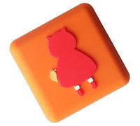 Omabeta Paraurti per Maniglia della Porta in Silicone Addensato, Tappo Autoadesivo, Protezione per la Riduzione del Rumore per Mobili, Design Simpatico Cartone Animato per, Installazione Semplice