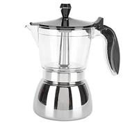 Omabeta Pentola per caffè in Acciaio Inossidabile Percolatore per caffè Italiano con Manico per Cappuccino Americano Macchiato 300ml